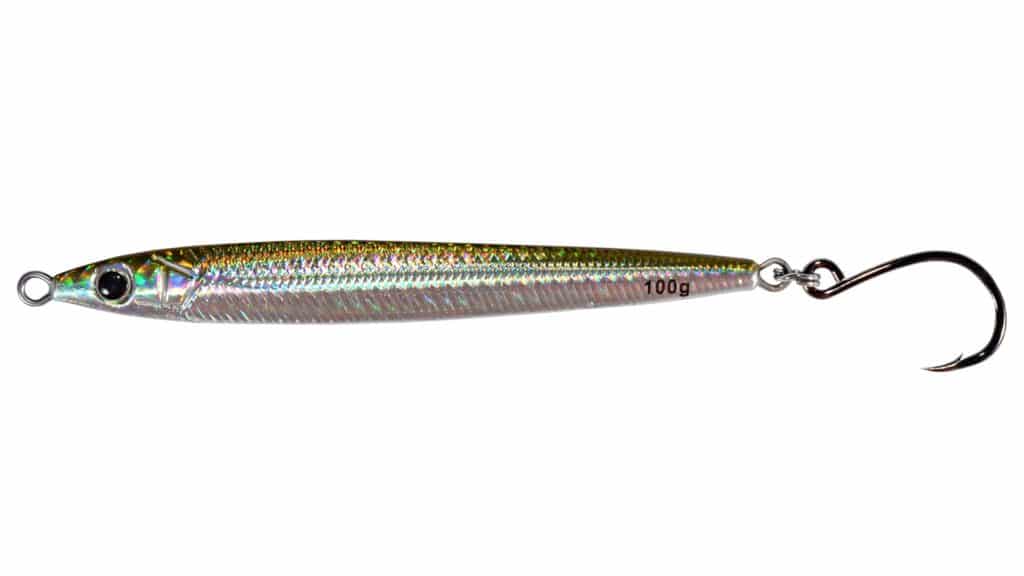 A fishing lure fashioned after a sand lance