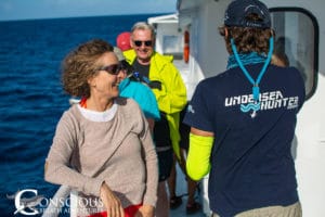 Excited guests arrive on the Silver Bank